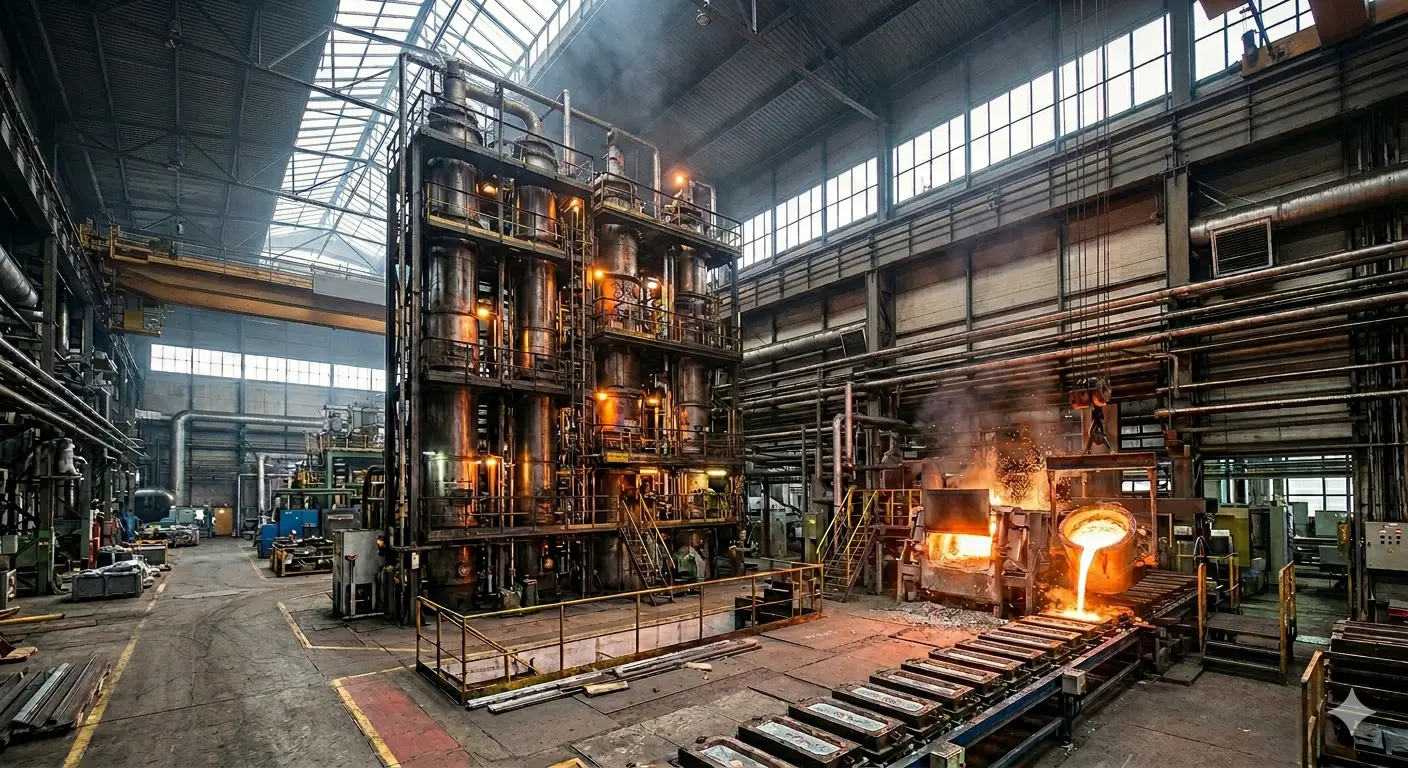 Rafinacja ciekłego cynku – proces z zastosowaniem produktu Wulkanit EVOMO
